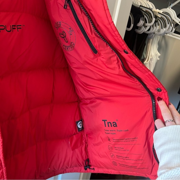 Aritzia Red SuperPuff Coat - Picture 3 of 5